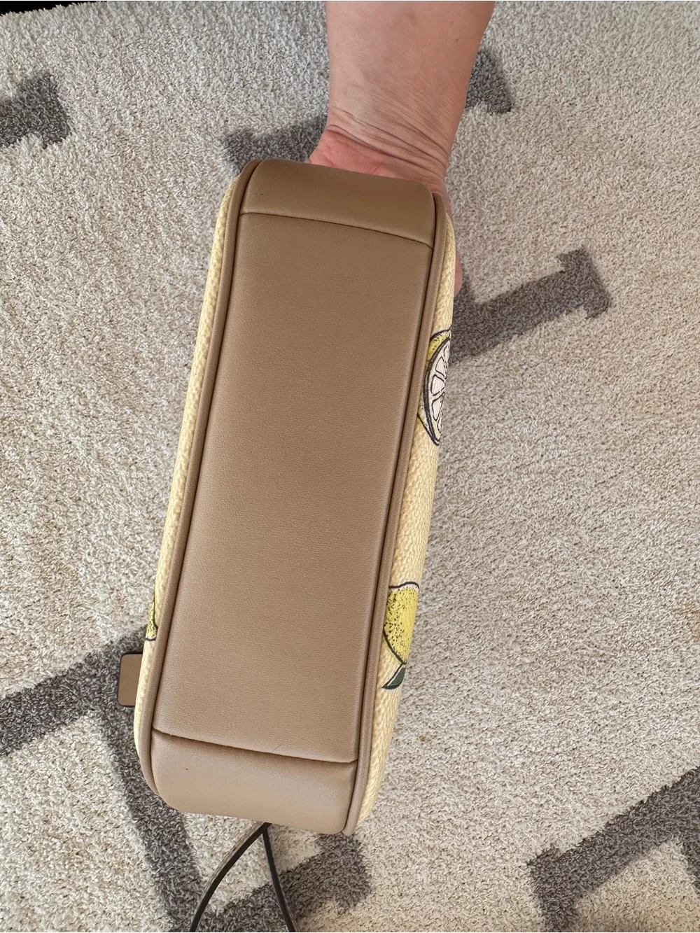 Coach Yellow Lemon Print Crossbody Bag